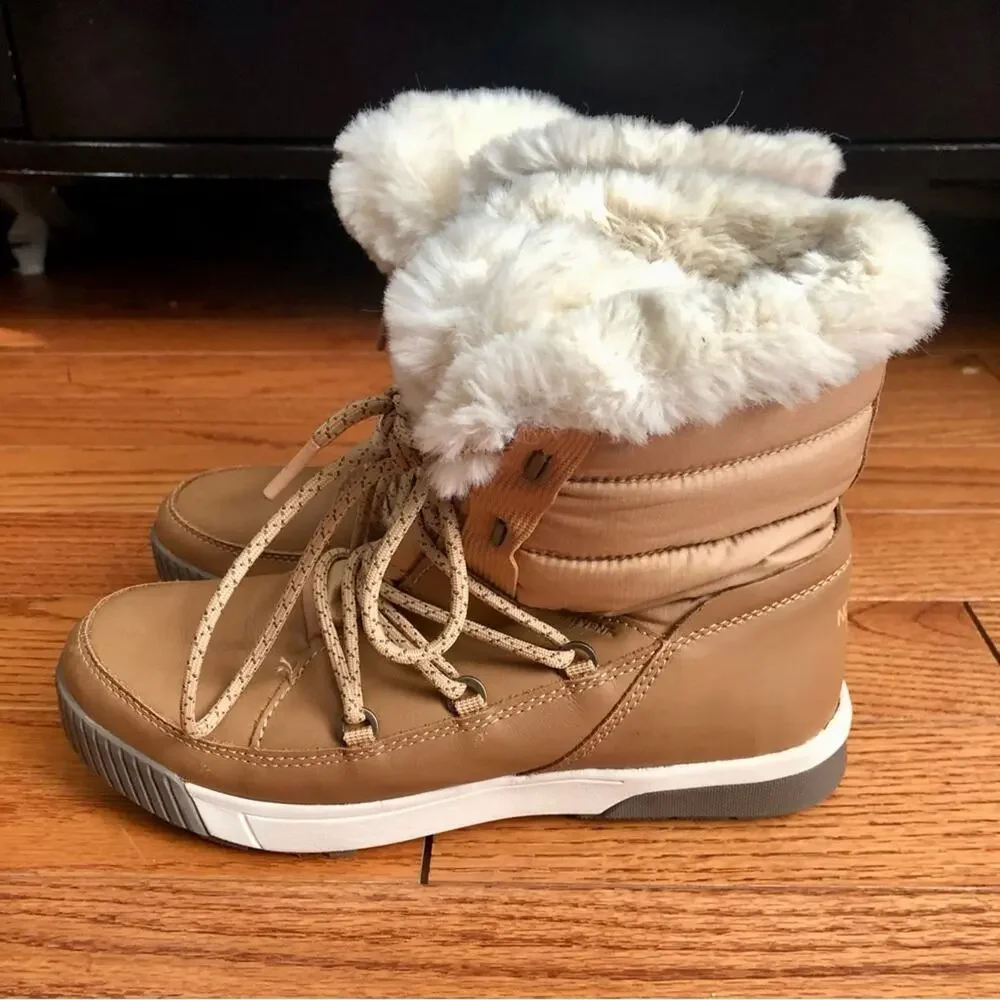 The North Face Sierra Luxe Waterproof Almond Butter/Falcon Brown Women’s Size 8